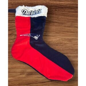 New England Patriots Christmas Stocking Holiday 15"